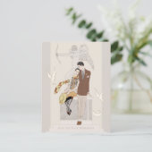 Save the Date George Barbier Love coule CC1224 ポストカード (スタンド正面)