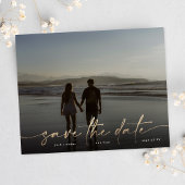 save the date Gold Foil budget Modern Photo チラシ