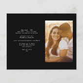 save the date Gold Foil budget Modern Photo チラシ (裏面)