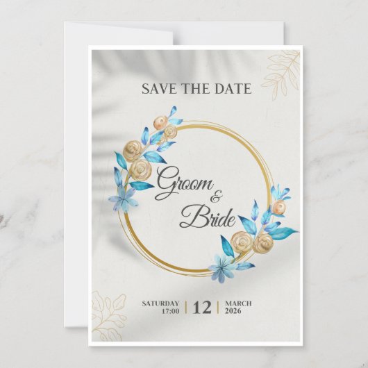 save the date greetings マグネット招待状 (正面)