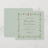 Save the Date Hummingbird Card (正面/裏面)
