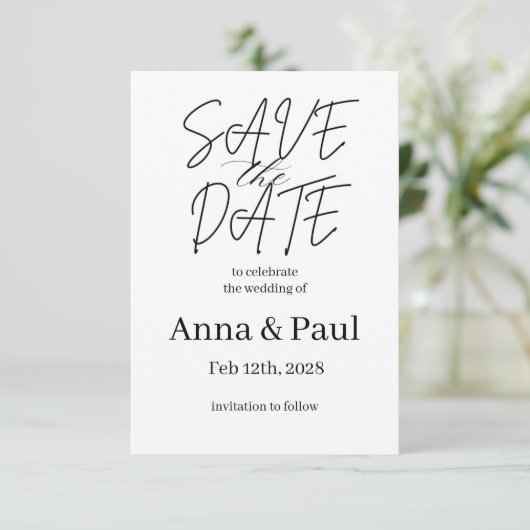 SAVE THE DATE Invitation 招待状 (スタンド正面)