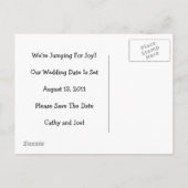 SAVE THE DATE: JUMPING FOR JOY：鉛筆でカエル 案内ポストカード (裏面)