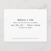 SAVE THE DATE lambs羊の月の愛結婚の 案内ポストカード (裏面)