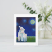 SAVE THE DATE lambs羊の月の愛結婚の 案内ポストカード (スタンド正面)