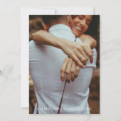 Save The Date- Large photo  招待状 (裏面)