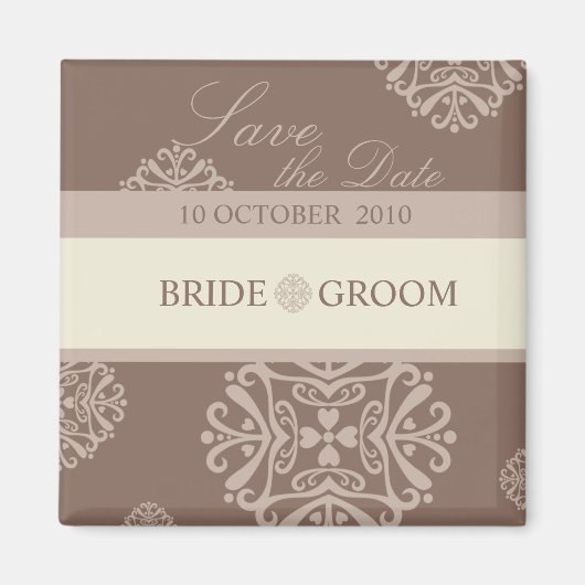 SAVE THE DATE MAGNET :：チャーム5 マグネット (正面)