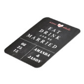 Save the Date Magnet – ドリンク食べを付け結婚したる マグネット (左側)