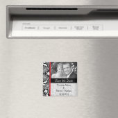 Save the Date Magnet – ロマンチックなカップル マグネット (インサイチュ (食洗機))