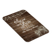 Save the Date Magnet - 素朴 Mason Jar Lights マグネット (右側)