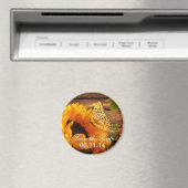 Save the Date Magnet Country 素朴秋ひまわり マグネット (インサイチュ (食洗機))