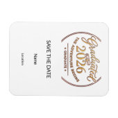 Save the Date Magnet / Imán Graduación マグネット (横)