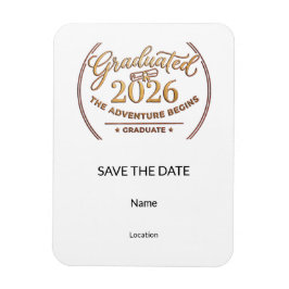 Save the Date Magnet / Imán Graduación マグネット