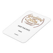 Save the Date Magnet / Imán Graduación マグネット (左側)