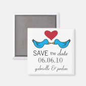 Save the Date Magnet Lovebirds マグネット (正面/裏面)