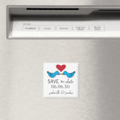 Save the Date Magnet Lovebirds マグネット (インサイチュ (食洗機))
