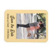 Save the date magnet personalized photo マグネット (横)