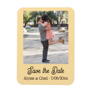 Save the date magnet personalized photo マグネット