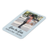 Save the date magnet personalized photo マグネット (左側)