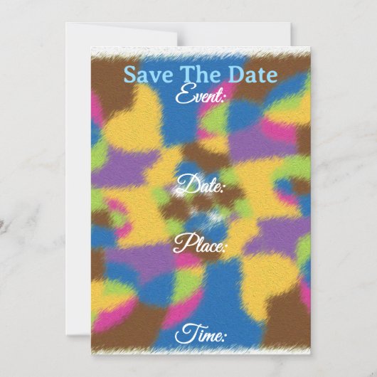 Save The Date Magnetic Card マグネット招待状 (正面)