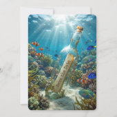 Save The Date Message In a Bottle 案内状 (正面)