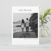 Save the date - minimalist elegant with photo セーブザデート (スタンド正面)