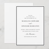 Save the Date | Minimalist Simple Elegant Wedding セーブザデート (正面/裏面)