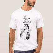 Save The Date Modern Minimal Wedding Design Tシャツ (正面)