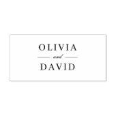 Save The Date Monogram Wedding Couple Name セルフインキングスタンプ (デザイン)