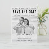 Save the Date Newspaper Template Photo Grunge (スタンド正面)