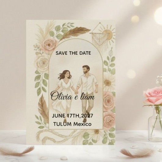 Save the Date: Olivia & Liam 招待状