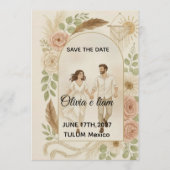Save the Date: Olivia & Liam 招待状 (正面)