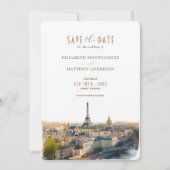 Save The Date Paris France Destination招待状 招待状 (正面)