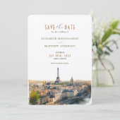 Save The Date Paris France Destination招待状 招待状 (スタンド正面)