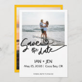 Save the Date Photo Card セーブザデート (正面/裏面)