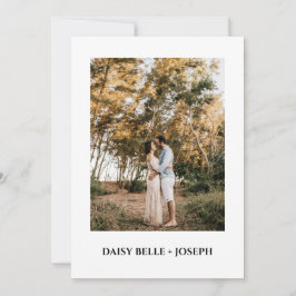 Save The Date Photo Invitation 招待状