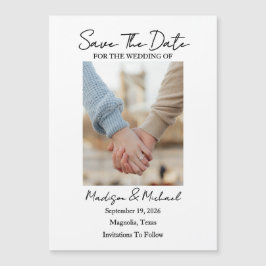 Save The Date Photo Thin Magnetic Card マグネット招待状