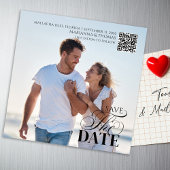 Save the Date Photo Wedding Magnetic
