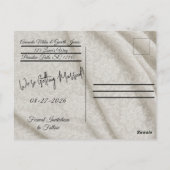 Save the Date Postcard ポストカード (裏面)