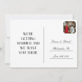 Save The Date Postcard 招待状 (裏面)