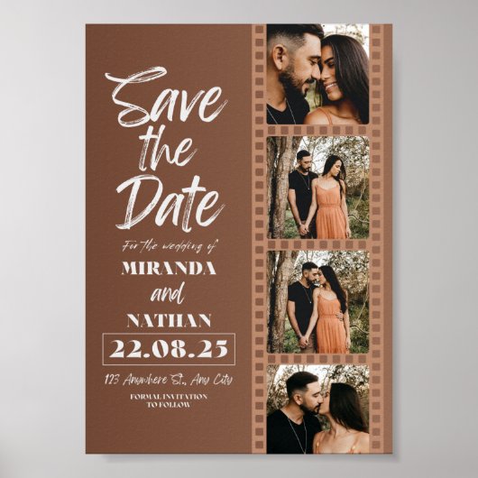 Save The Date Print, Value Poster Paper (Matte) ポスター (正面)