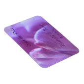 Save the Date Purple Tulip Petal Flexible Magnet マグネット (右側)