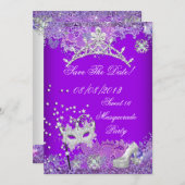 Save The Date PurpleSweet sixteen16マスカレード2 セーブザデート (正面/裏面)