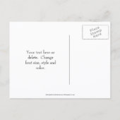 Save The Date Red Dragonfly Nature  案内ポストカード (裏面)