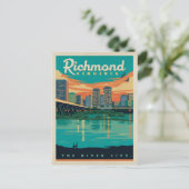Save the Date - Richmond, VA 案内ポストカード (スタンド正面)