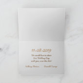 Save The Date Sea Shells夏の熱帯ブライダル 案内状 (内部)