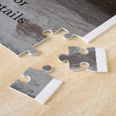 Save the date simple minimal QR scan code details  ジグソーパズル (側面)