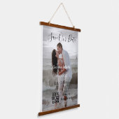 Save the date simple minimal QR scan code details  吊り下げ型タペストリー (傾斜あり)