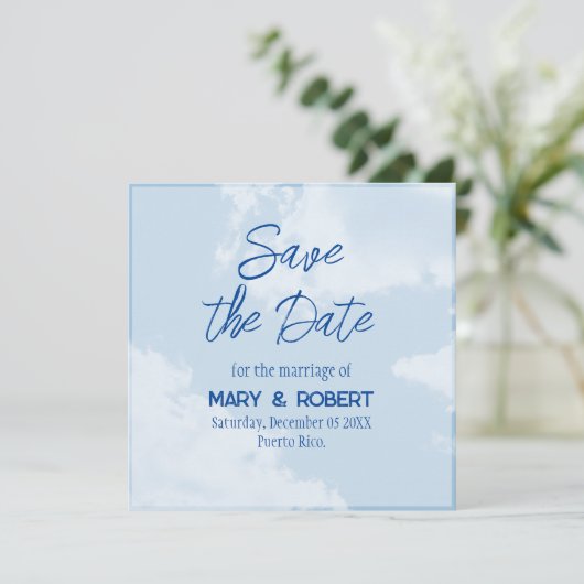 Save the Date - Sky 招待状 (スタンド正面)