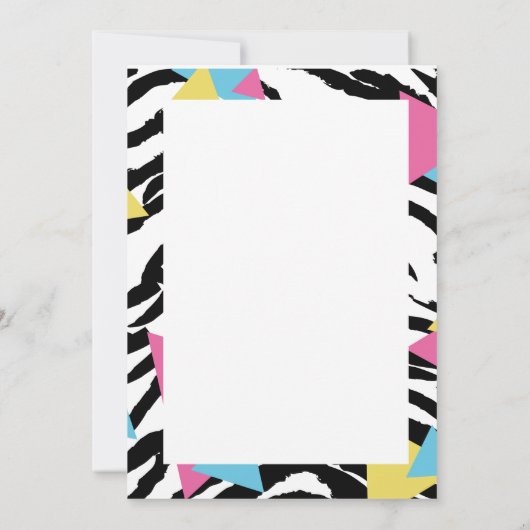 Save the date style années 80 招待状 (裏面)